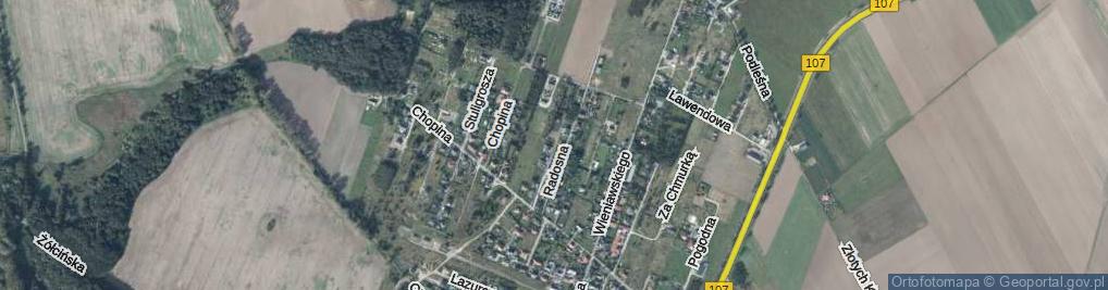 Zdjęcie satelitarne Brzozowa ul.